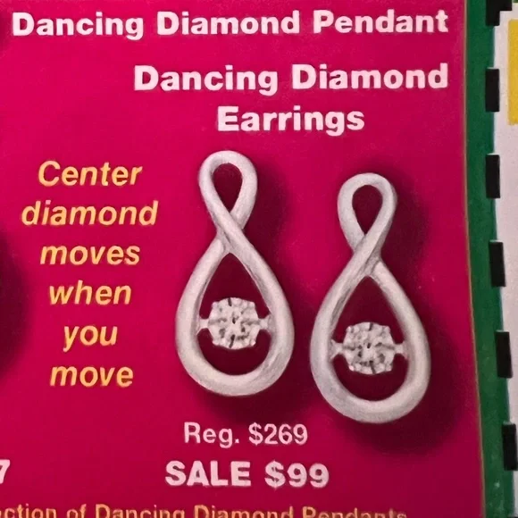Dancing Diamond Earrings - Picture 7 of 7